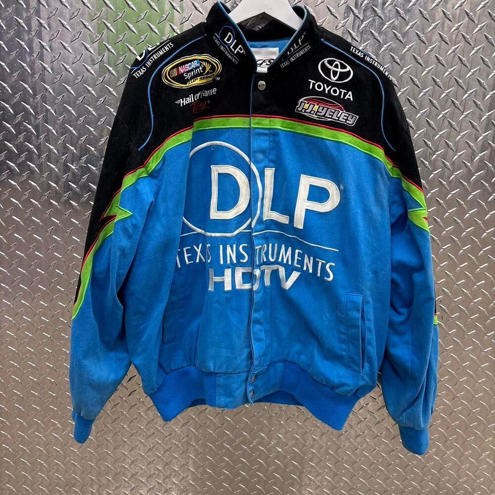 Vintage 1990s NASCAR JJ Yeley heavyweight jacket, size medium, great shape! - Picture 2 of 5